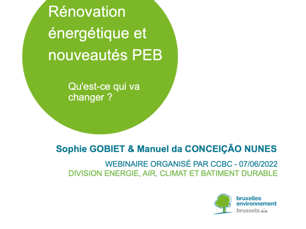 Webinaire PEB